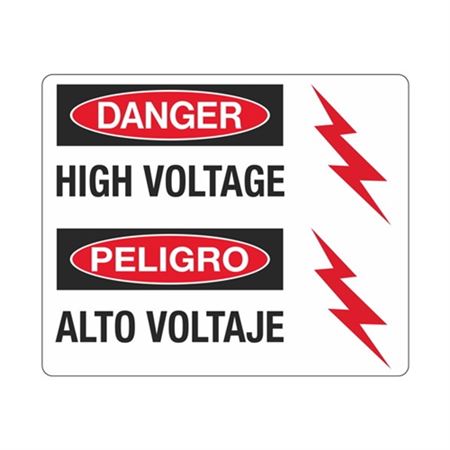 Danger High Voltage / Peligro Alto Voltaje Sign